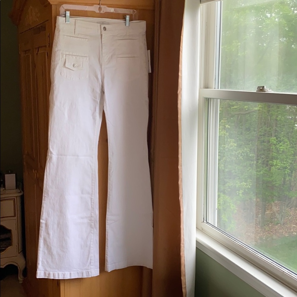 7 For All Mankind White bootcut Jeans